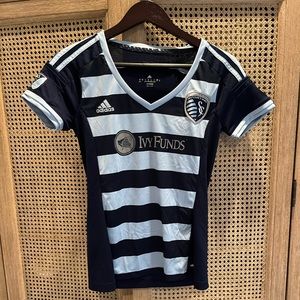 Official Sporting Kansas City Women’s Soccer Jersey Small Adidas